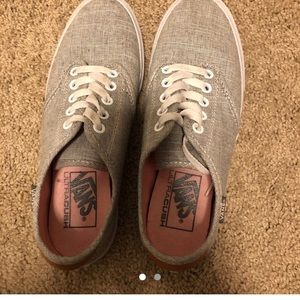 Barely used grey vans